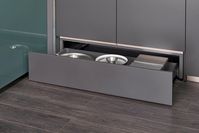 Verde borneo e carruba | Rovere grigio terra | Top: Gres Olos by Caesar