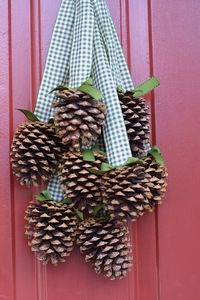 A great use of found objects.......pine cones!