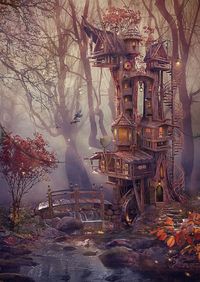 Lodge in the wood by Vasylina on deviantART