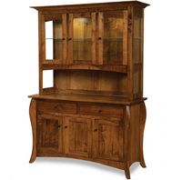 Solid Wood Amish Handcrafted Quincy Buffet & Optional Hutch