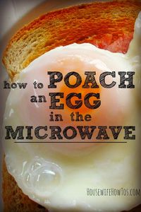 If you love poached eggs but hate how fiddly they are to make then you'll love knowing how to poach an egg in the microwave. It's so easy to do!