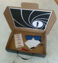 spy brief case party favor