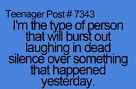 Teenager Post. People just don't get me when I do that #teenagerposts