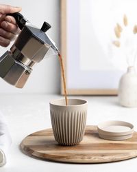 HuskeeCup & Deksel - Medium - 8oz/24cl - Natural | bol.com