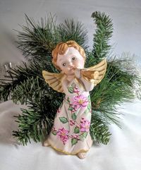 Check out this item in my Etsy shop https://www.etsy.com/listing/742295930/angel-handpainted-pink-poinsettias-child