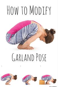 Modify Malasana (Garland Pose)
if needed to find safe alignment for your body.