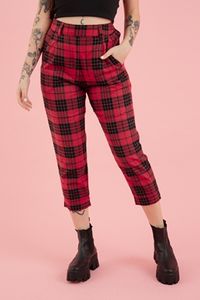 Calça Classic Xadrez Vermelho