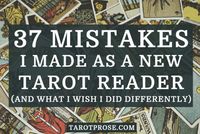 Something I found that could be of use to tarot newbies.