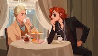ling🥮 na Twitterze: „afternoon tea at the ritz☕️ #GoodOmens https://t.co/8tJlnZTHCV” / Twitter