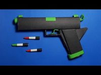 |DIY| How To Make a Paper Radiation Gun That shoots paper bullets- Toy weapons-By Dr.Origami - YouTube