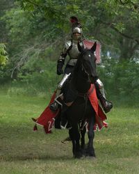 Jousting horse Captain and his jouster Federico Serna (photo by AzulOx)