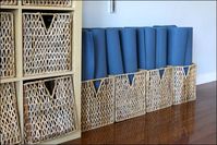 yoga mat storage ideas 9