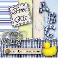 GRANNY ENCHANTED'S BLOG: Free Bath Time Digi Scrapbook Kit