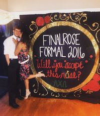Training him for every picture taken at formal. TSM.