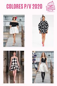 Los looks en ByN siguen reclamando su espacio, tanto en bloques sólidos como en estampados.
