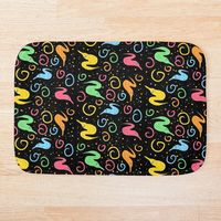 Soft, printed microfiber bath mat with foam cushion and a non-slip base. Available in multiple sizes. Machine washable. This is a worm on a string pattern design by faiiryliite™. It makes a great gift for yourself or someone in your life who gets a kick out of pop culture references.