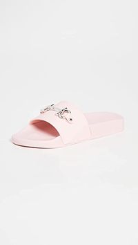 Amazon.com | SALVATORE FERRAGAMO Women's Groove 11 Slides, Nylund Pink, 6 Medium US | Slides