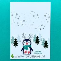 De inspiratiekaart van week 48 heb ik nog gemaakt met de kleurencombinatie van november. Hiervoor heb ik de Pinguïnpret stempels gebruikt om een snel simpel kaartje te maken met een schattige winterse sfeer. Ik vind het geweldig om te zien dat deze pinguïns er in iedere kleurencombinatie fantastisch uit zien. Voor elke gelegenheid zijn ze te gebruiken. Wat een TOP-set! #prulleke #prullekekleurencombinatie #pinguinpretstempels #simplestamping #stampinupnederland #stampinup #kerstkaartenmaken
