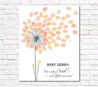 Check out this item in my Etsy shop https://www.etsy.com/listing/756719939/girl-baby-shower-guest-book-alternative