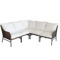 Bee & Willow™ Barrington 5-Piece Sectional Set in Brown | Bed Bath & Beyond