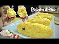 POLPETTE DI RISO SENZA IMPANATURA - RICETTA TIPICA CALABRESE - "Una ricetta tipica della mia terra, le polpette di riso alla calabrese, una sorta di arancino ma senza impanatura! Si senza nessuna impanatura si preparano e si friggono! Nasce come ricetta del riciclo, se avanzava del riso cotto si preparavano queste buonissime Polpette! Ricordo che Nonna faceva avanzare sempre il riso per poterci accontentare! Rifatele sono veramente deliziose! Io ho cotto il riso con un pizzico di...