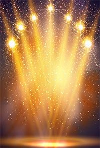 Leyiyi 8x10ft Luxury Stage Backdrop Celebrity Walk T-Stage Bokeh Banner Concert Show Plateform Background School Carnival Rock Music Play Ballroom Kids Birthday Portrait Studio Prop Vinyl Wallpaper