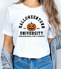 Halloweentown university shirt, Halloween shirt, Funny fall shirt, Halloween party shirt, Funny Halloween shirt, Halloween costume, Fall tee by CraftyBusterCreation on Etsy