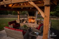 outdoor pavilion plans with fireplace - Yahoo Image Search Results
