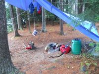Tips on pitching a tent in the rain