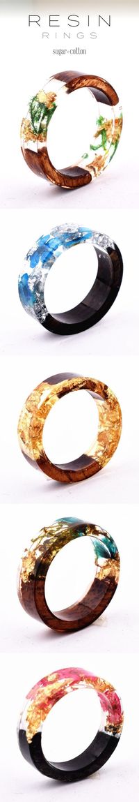 Resin Floral Rings - just $29.95 USD! ★★★★★ (5/5)