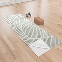 Buy Sage green leaf line art Yoga Towel by Miss Belle's Boutique. Worldwide shipping available at Society6.com. Just one of millions of high quality products available.