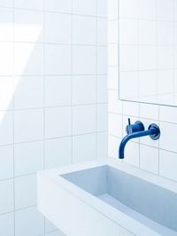 Pin it to your bathroom board. VOLA 111 tap: One-handle build-in mixer with ceramic disc technology. __________________________________ #bathroom #color #ideas #modern #coloured #tap #VOLA #design #luxury #minimalist #inspiration
