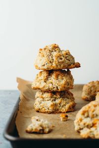 Cheesy Cheddar & Herb Drop Biscuits - Liv B.