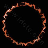 $39.89 High Quality Milk Cow Print PU Leather Car Steering Wheel Covers 15 inch 38CM - Brown
