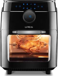 Amazon.com: Ultrean Air Fryer, 12.5 Quart Air Fryer Oven, Toaster Oven with Rotisserie,Bake,Dehydrator,Auto Shutoff and 8 Touch Screen Preset, 8 Accessories & 50 Recipes: Kitchen & Dining