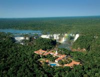 One of the most famous hotels in South America, with a standout location right next to the Brazilian side of the Iguaçu Falls. It is located within the National Park and even has its own lookout point. The hotel's grand colonial style ambience and traditional Portuguese decor give it a formal air.
