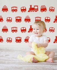 cenefa infantil de locomotoras y vagones para decorar el dormitorio de tus hijos,se puede poner en la pared o sobre cualquier otra superficie, ya que es autoadhesivo. Cada vagón y locomotora son independientes, por lo que se pueden colocar seguidos o salpicarlos por la habitación creando la combinación que más te guste y crear un wallpaper a tu gusto!