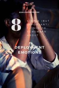 Military families are finding themselves in a whirlwind of mixed emotions that begin when you first learn about the deployment and continue until well after your spouse has returned home.