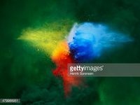 Foto de stock : explosion of colored powder