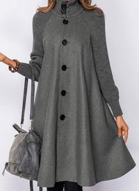 Long Sleeve Other Buttons Duffle Coats