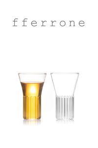Inspired by the patterns and shapes of the Rila Monestary, the Rila Collection is fluted and splayed. It's designed to be filled completely into its cylindrical base, bringing a beautiful silhouette to the table. Handcrafted without the use of molds by master glassblowers. The borosilicate glass allows for a range of hot and cold applications and is oven, microwave, and dishwasher-safe for everyday use. Design: Felicia Ferrone, 2017 Handcrafted in Czech Republic