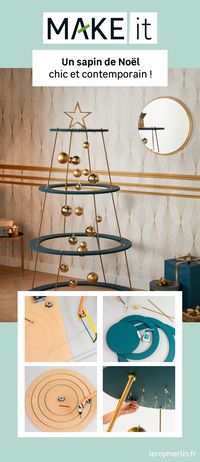 Pour la déco de Noël, exit le traditionnel sapin et place au contemporain ! Pour un côté décalé mais toujours festif dans la maison, découvrez le tutoriel complet de ce projet DIY.