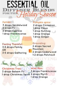Ditch the toxic candles and use these holiday blends for your essential oil diffuser from fall straight through Christmas