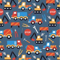 Construction Truck Tool Fabric - Kids Construction Truck Tool Boy Fabric By Little Smile Makers - Tool Fabric with Spoonflower - by the yard (Affiliate Link)