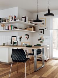 The room becomes a dining-room