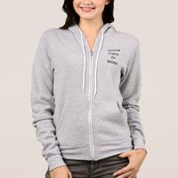 Create your own custom, personalized, cozy, warm, soft, womens ladies Flex fleece zip hoodie sweatshirt.