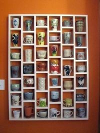 mug shelf...i love mugs, they can be art
