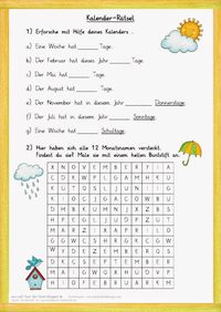 Kalender-Rätsel zum Jahr Mehr
