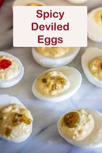 Spicy Deviled eggs are a great twist on the classic. So easy to do and great for all those who love a little kick to thier food. LEarn how to make these with Binky's Culinary Carnival.