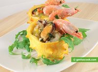 Seafood Cocktail Salad with Kiwano | Salads & Snacks# | Genius cook - Healthy Nutrition, Tasty Food, Simple Recipes